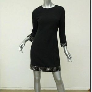Michael Kors black shift studded dress